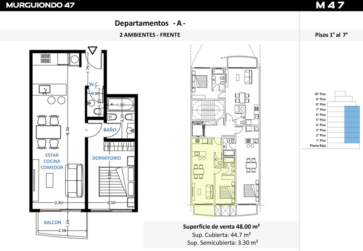 VENTA 2 AMBIENTES EN POZO - 36 CUOTAS