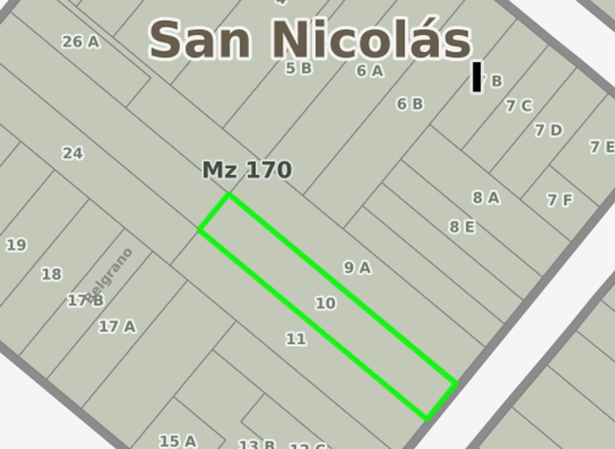 VENTA DE TERRENO CENTRO SAN NICOLAS