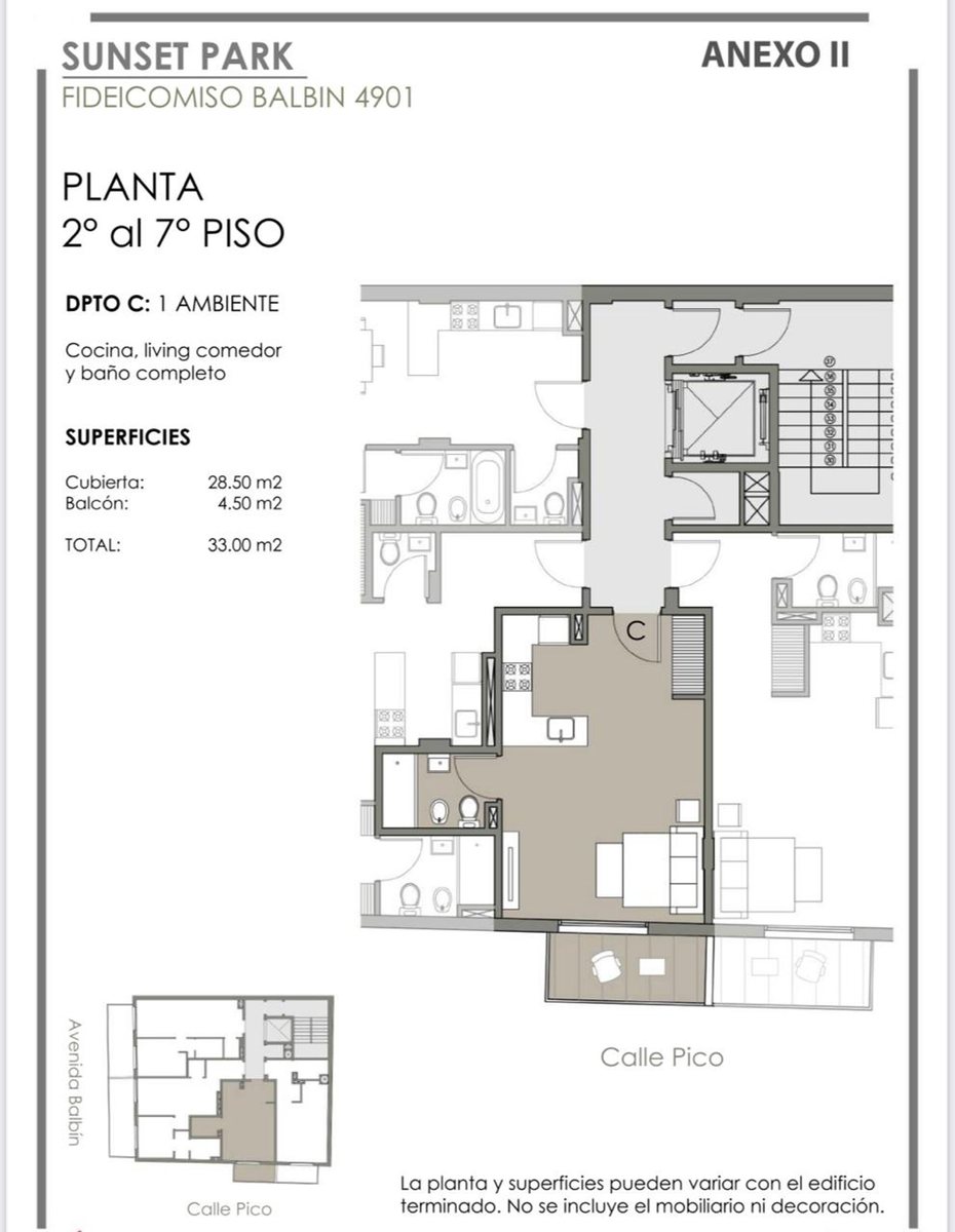 Venta Dpto monoambiente con balcón, Saavedra.