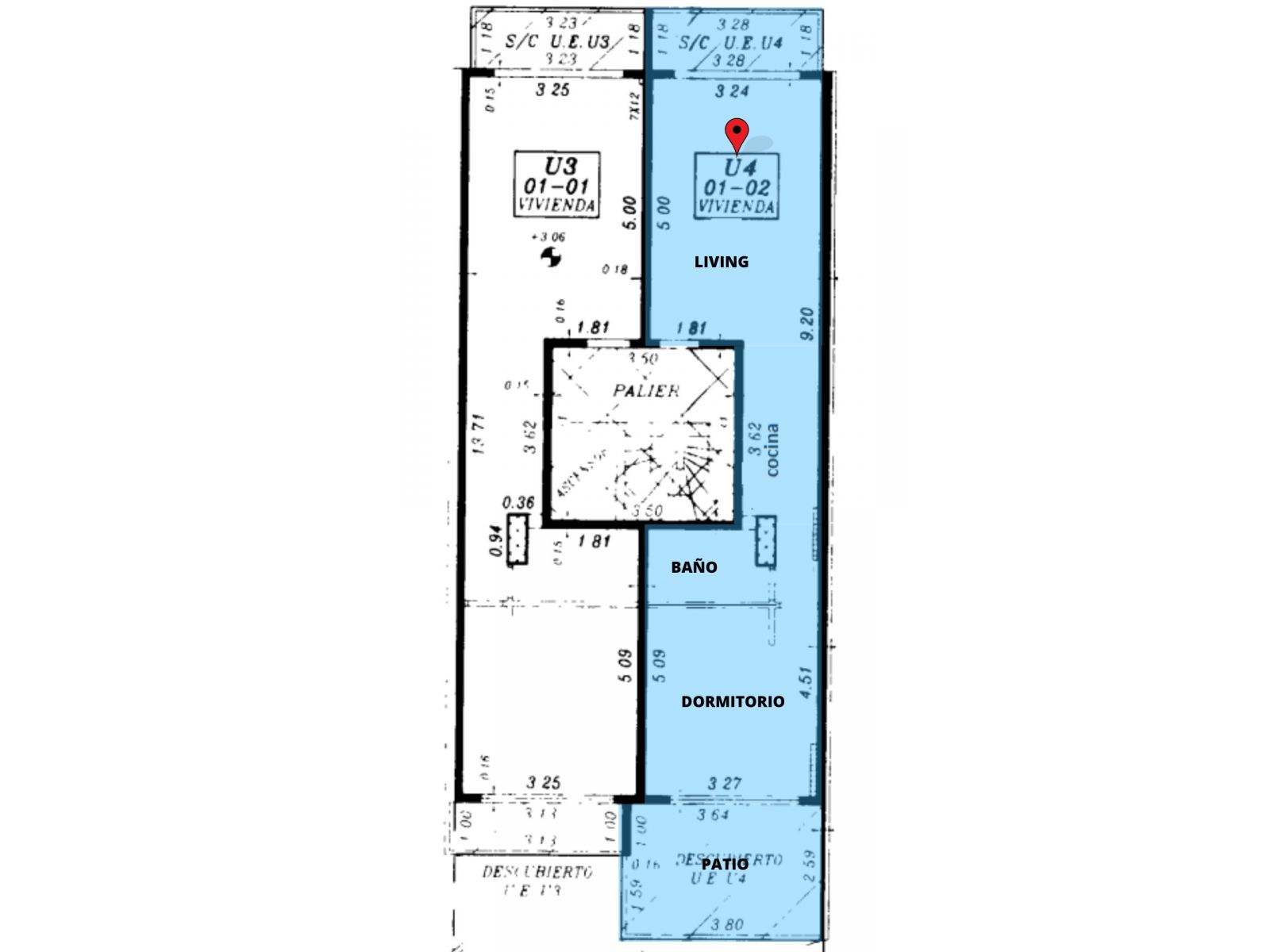 1 Dormitorio, Al Frente con Balcón y Patio, Zona Centro