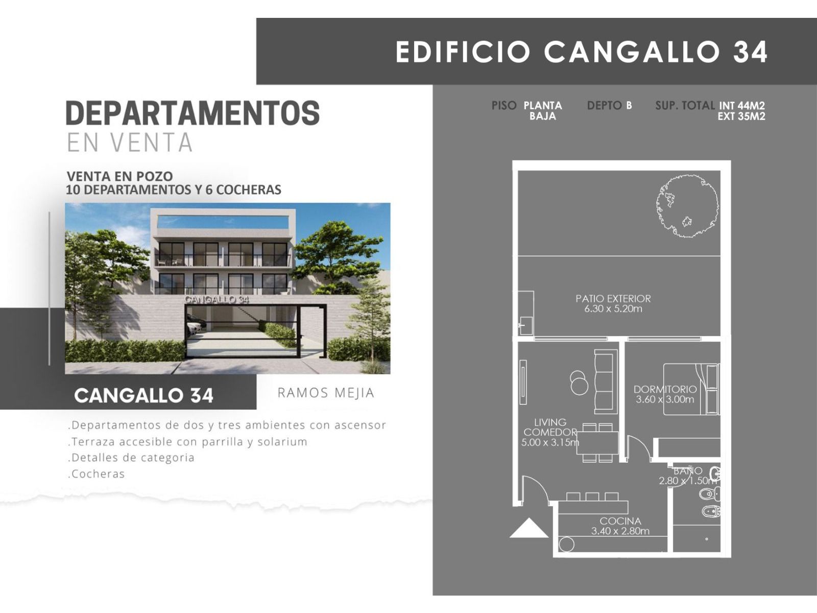 DEPARTAMENTOS EN POZO UBICADOS EN RAMOS MEJIA