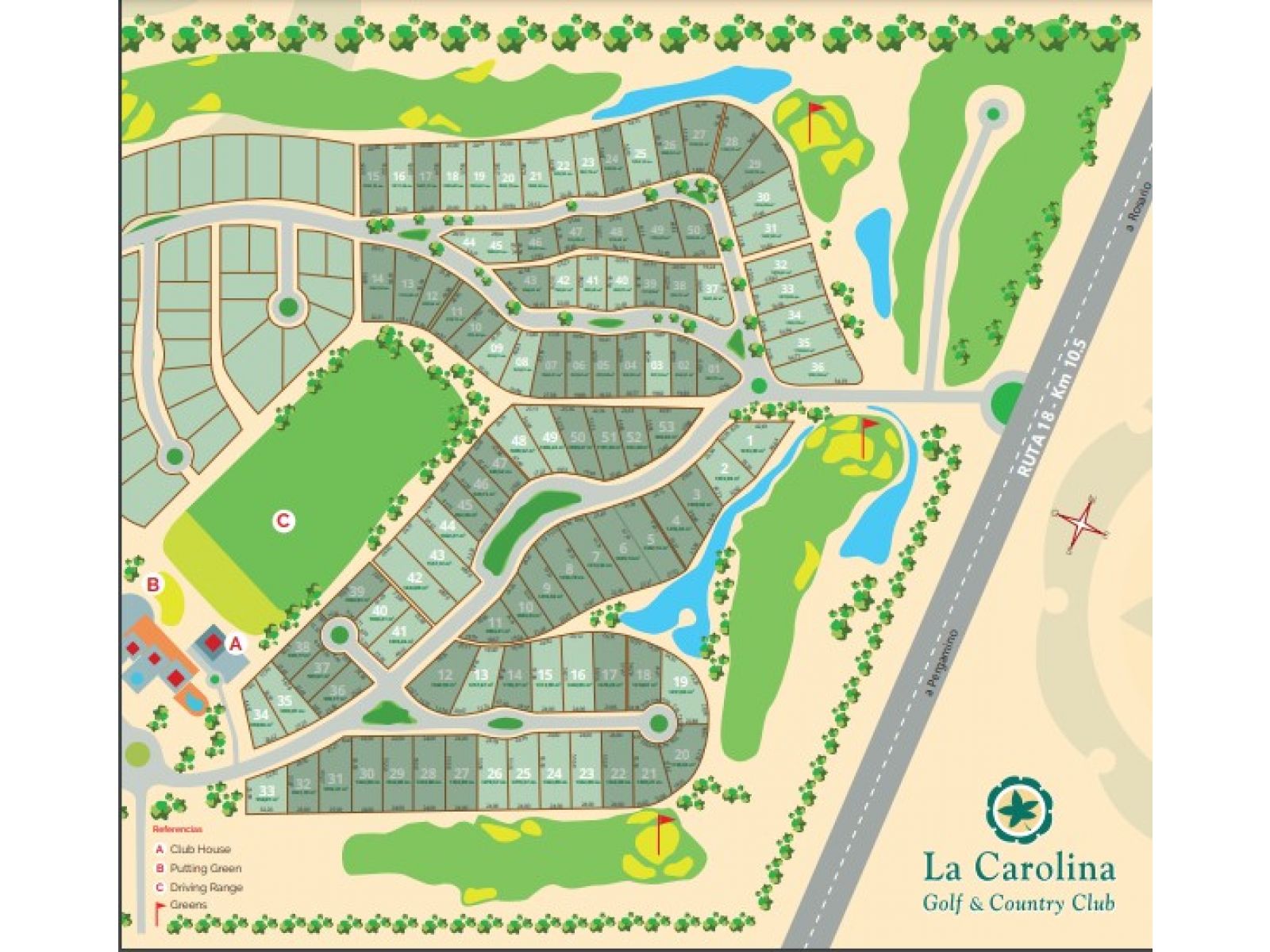 Golf Country La Carolina - Barrio Privado. Terrenos