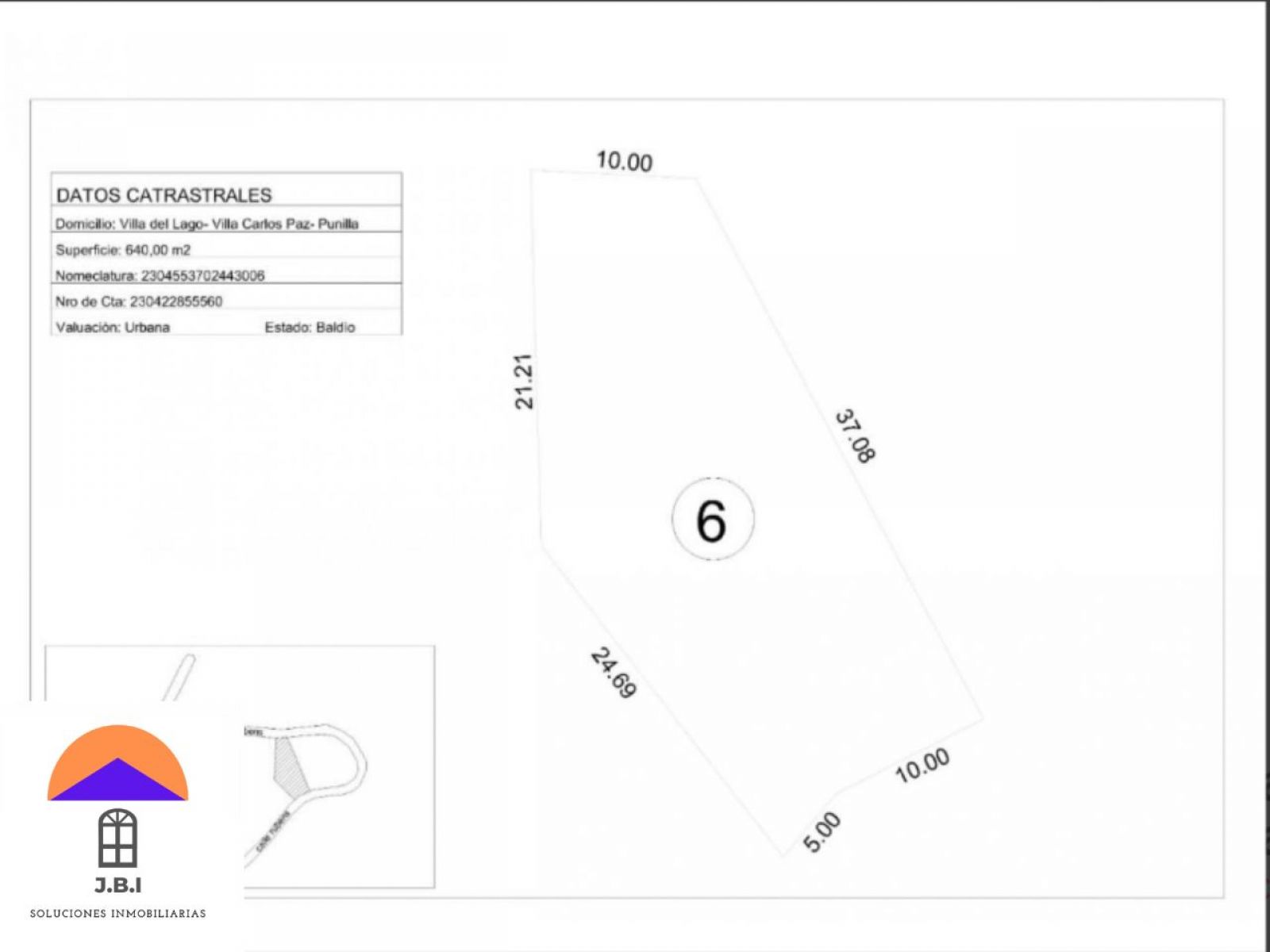 Terreno en Venta Villa Del Lago Carlos Paz