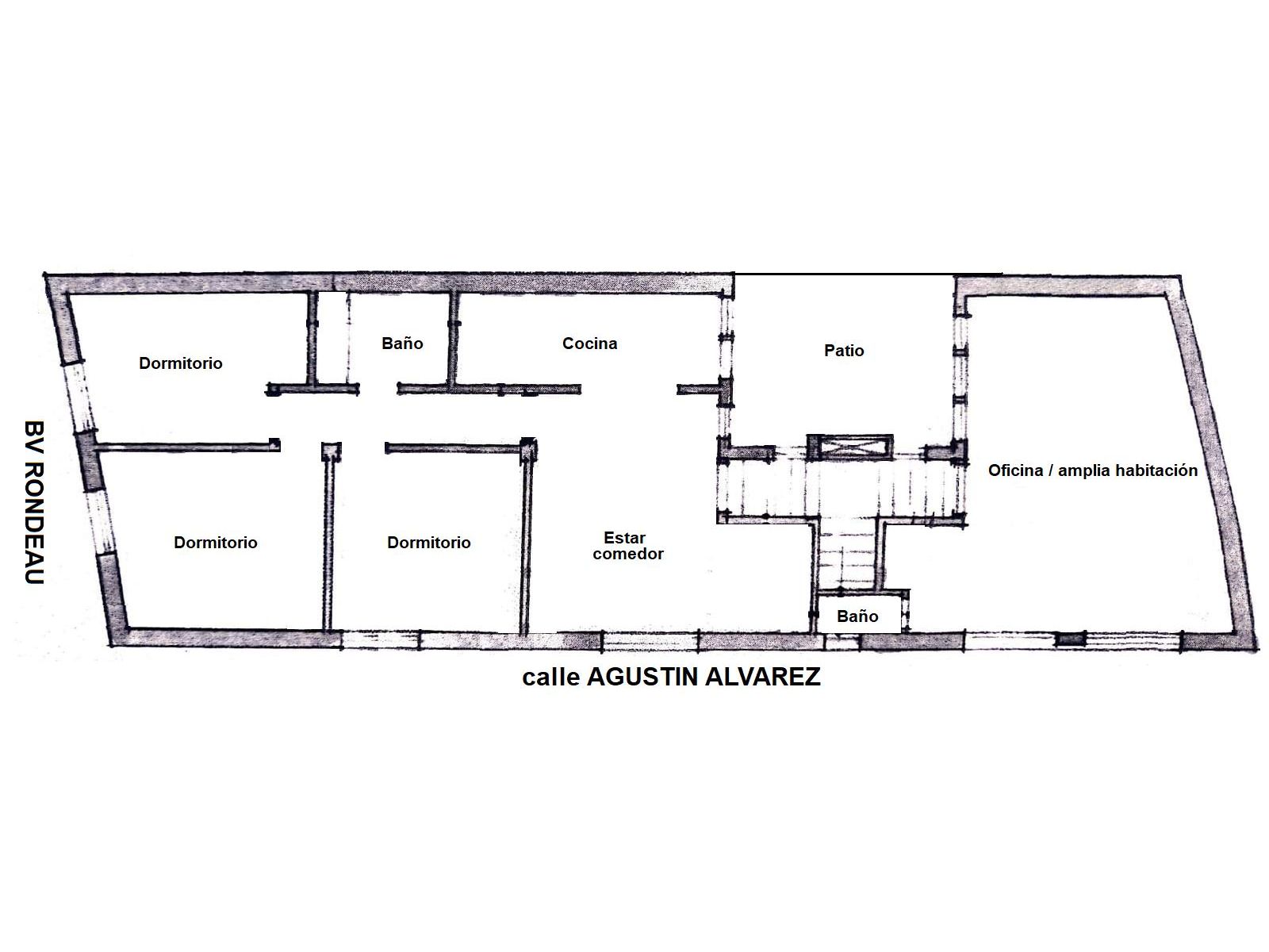 DEPARTAMENTO 3 DORMITORIOS + OFICINA + 2 LOCALES ( uno sobre Bv. Rondeau )