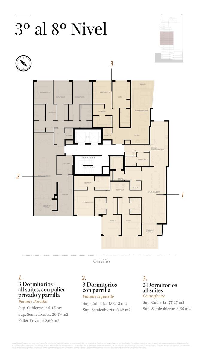 SEMIPISO - VENTA - 4 AMB - PALERMO CHICO - ENTREGA MARZO 2027