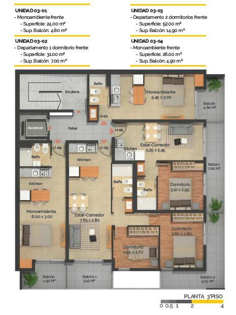 Departamento dos dormitorios a estrenar en venta