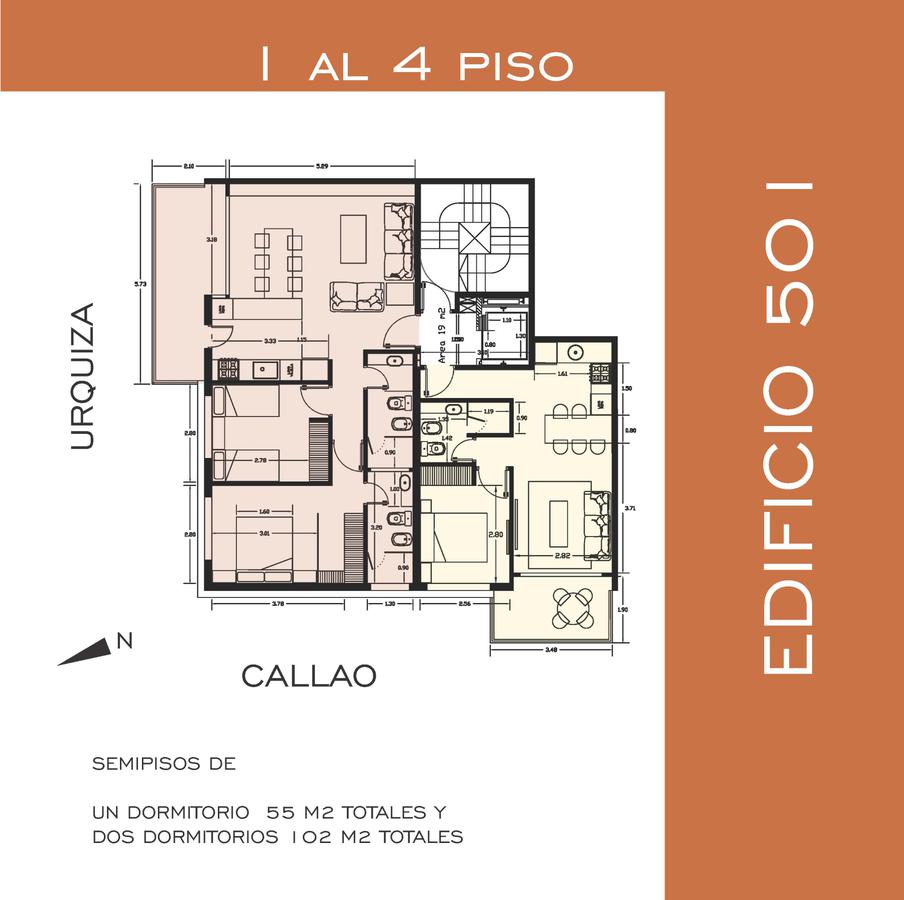 Departamentos de 1, 2 y 3 dormitorios amplios en Lourdes