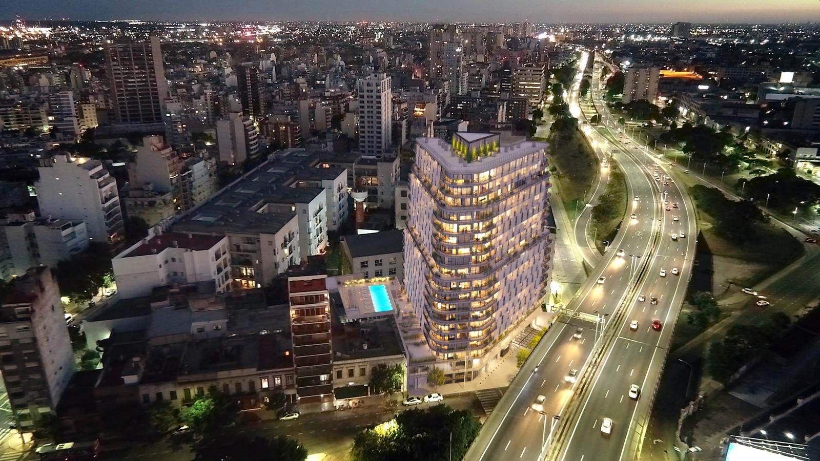 Departamento en  venta en Barracas con pileta y parrilla