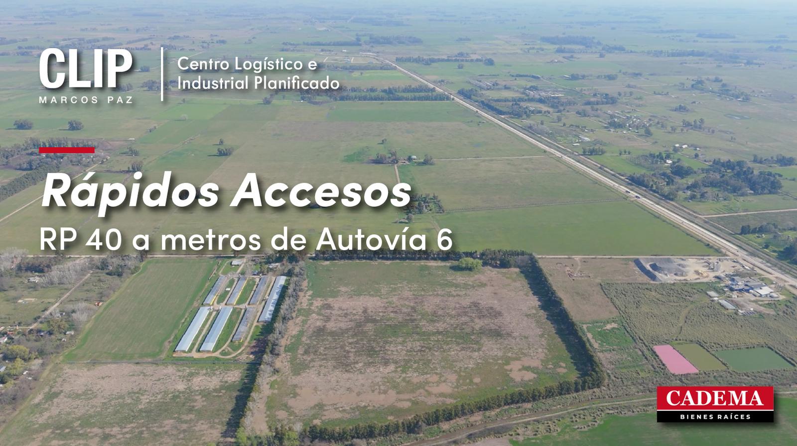 Terrenos Industriales en Venta CLIP Marcos Paz. Lotes de 1050 m2