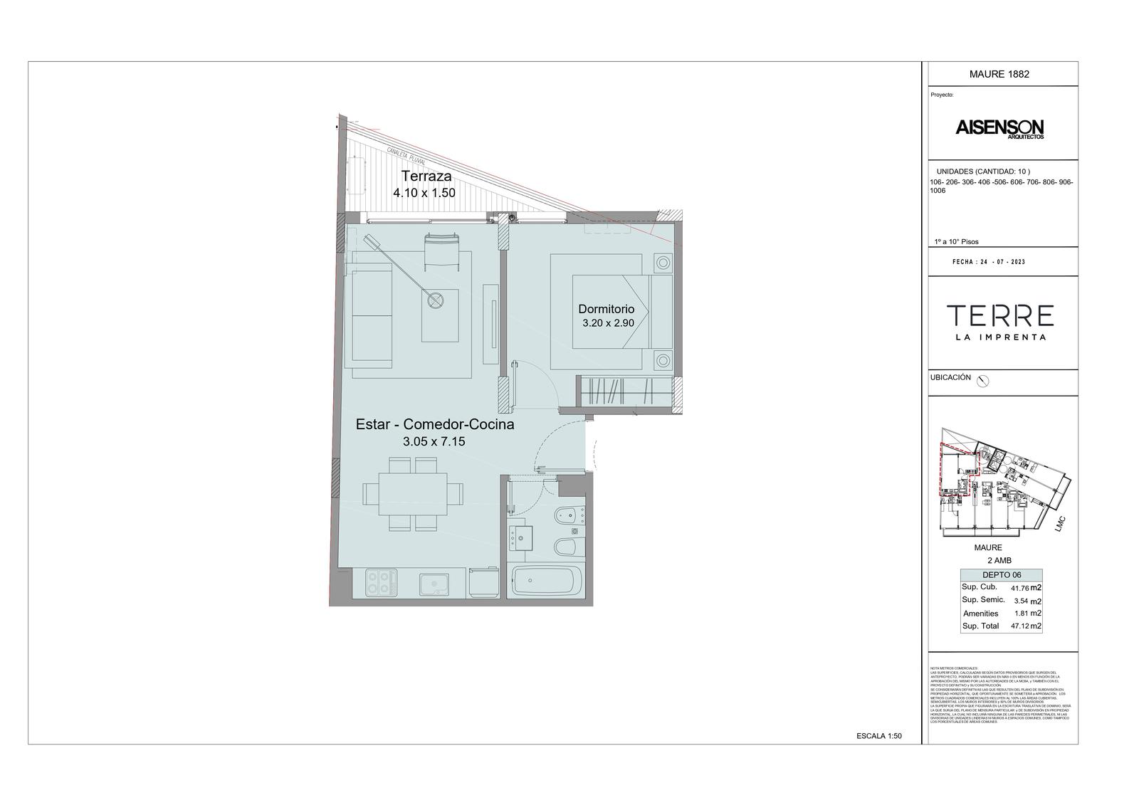 Departamento en  venta de 1 ambiente en La imprenta de 34m2