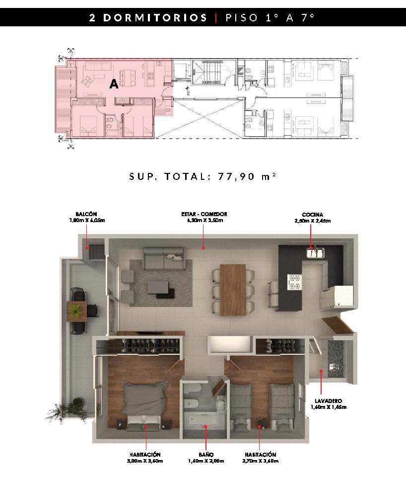 Departamento en venta en La Plata - Dacal Bienes Raíces