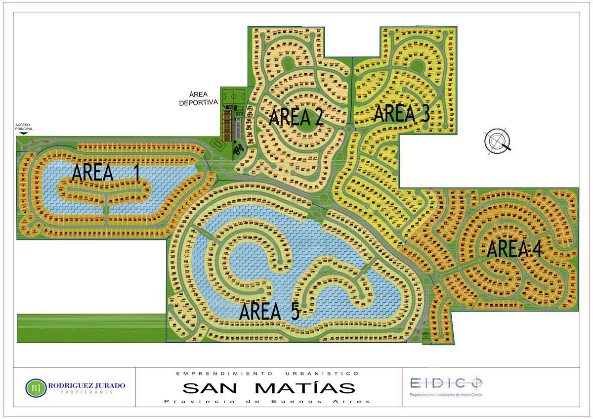 Lote a la laguna - La vista más larga !  Orientación NO-  San Matias