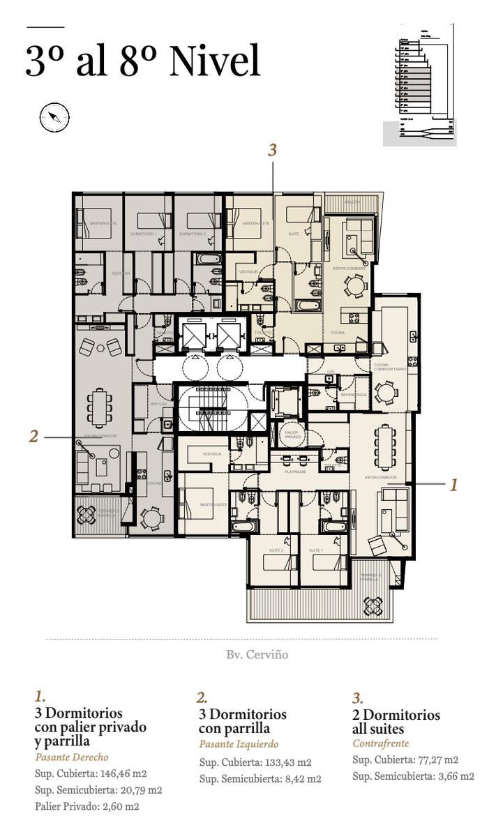 Venta Departamento 3 ambientes all suites en Palermo