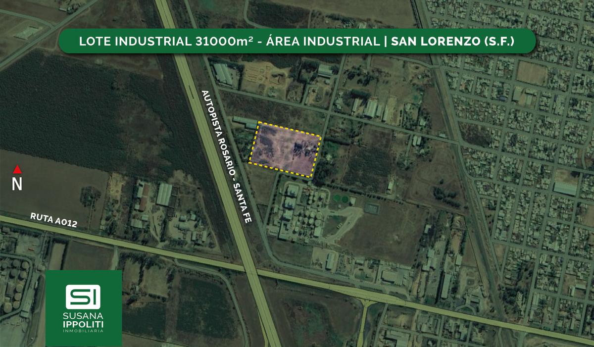 Terreno en venta zona industrial San Lorenzo de 31000m2
