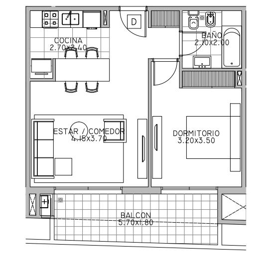 Departamento en  Coghlan