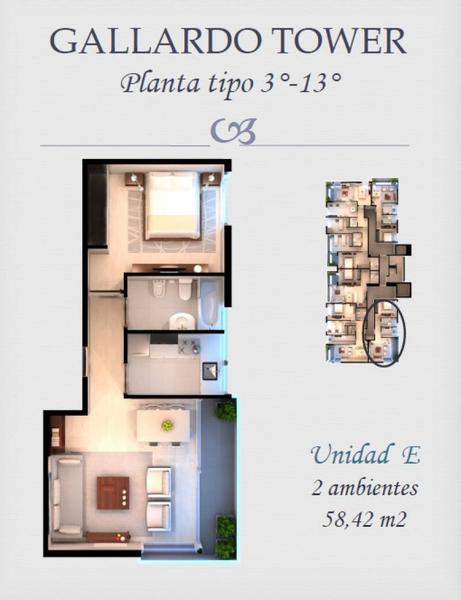 2 ambientes a estrenar - Cochera opcional - Barrio de Almagro