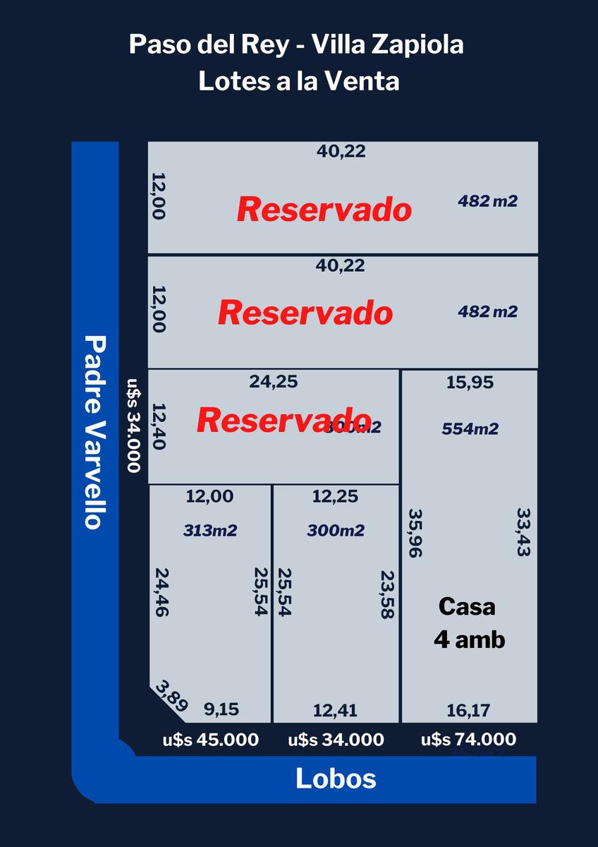 Moreno Paso del rey - Lote terreno Venta