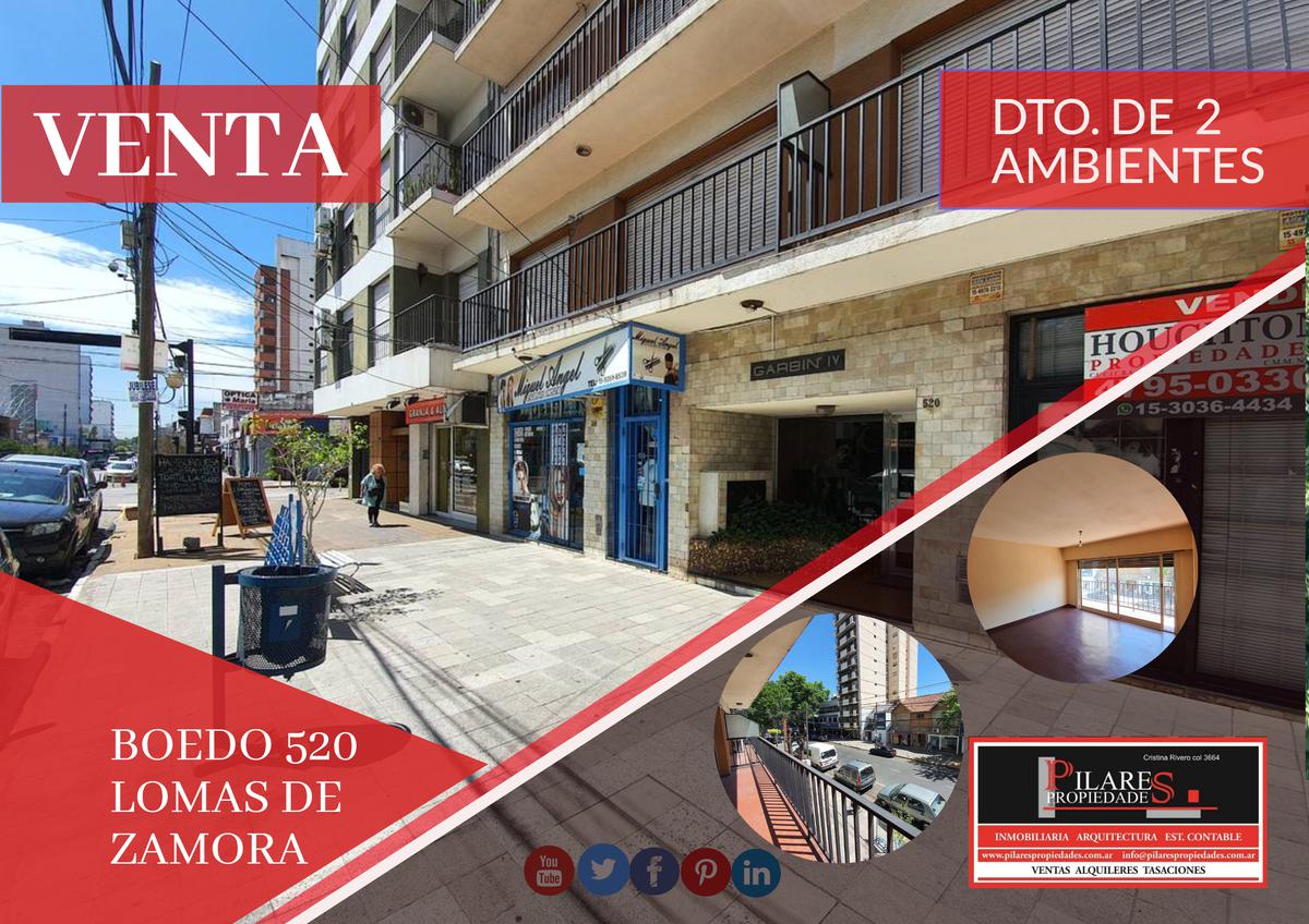 Departamento de 2 ambientes en Lomas de Zamora Oeste amplio balcon