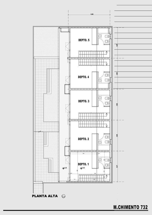 M. CHIMENTO 732, Lomas de Zamora - COMPLEJO DE 5 UNIDADES (2 AMB) VENTA C/ RENTA