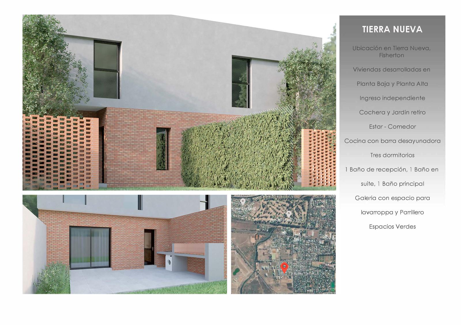 VENTA FINANCIADA Casa 3 dormitorios -Tierra Nueva . Fisherton - Rosario