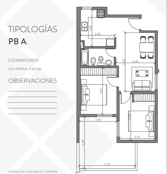 VENTA DEPARTAMENTOS EN POZO - ALTA GRACIA - EXCELENTE UBICACIÓN