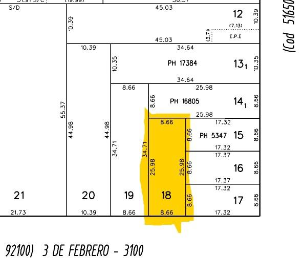 VENTA - Terreno - 225 m2 - Echesortu, Rosario.