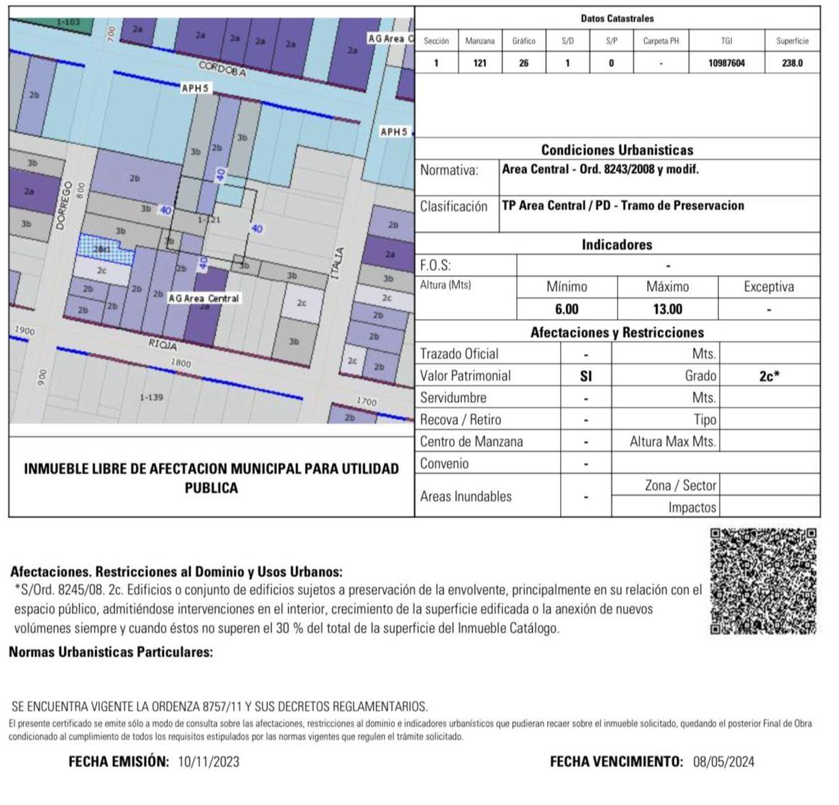 Terreno en  venta en Dorrego 869