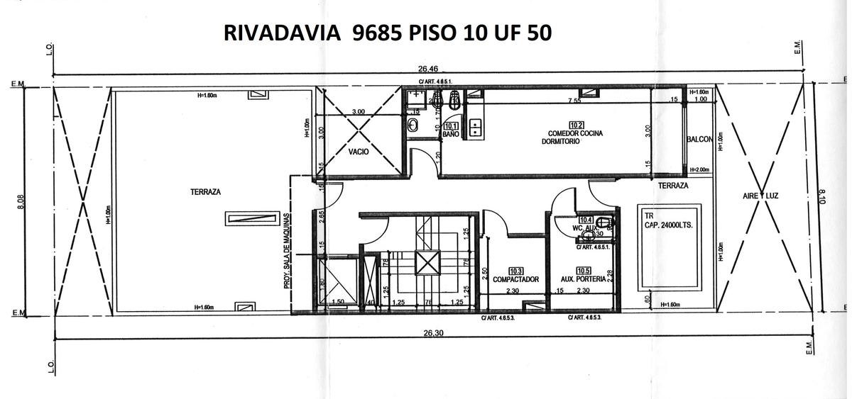 Monoambiente a estrenar, Piso 10° A, 34,02 m2 total, al frente c/balcón,  en Villa Luro