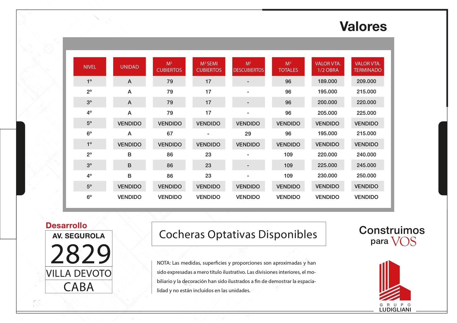 Departamentos a estrenar en villa devoto segurola 2829