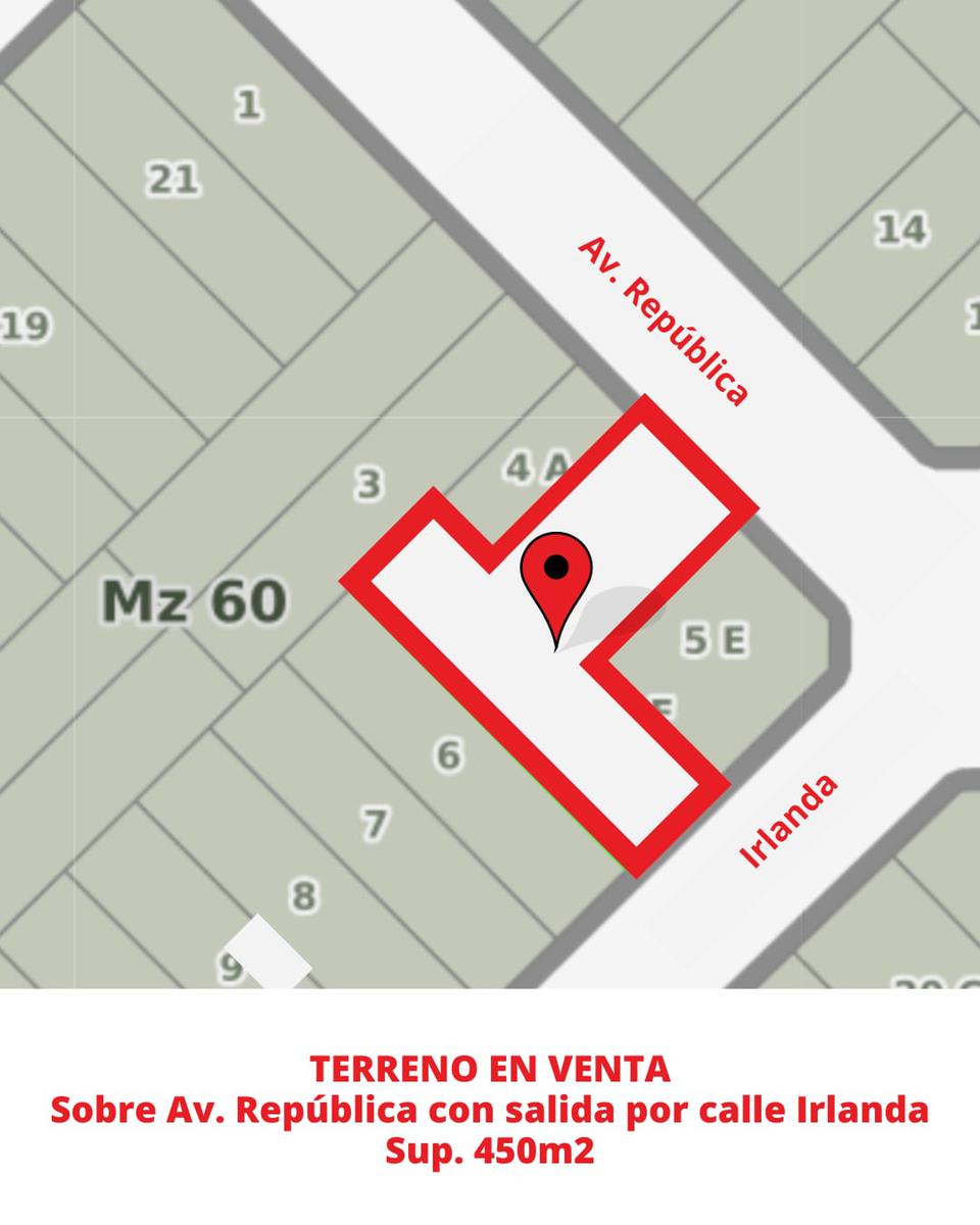 Terreno en en venta en Junin