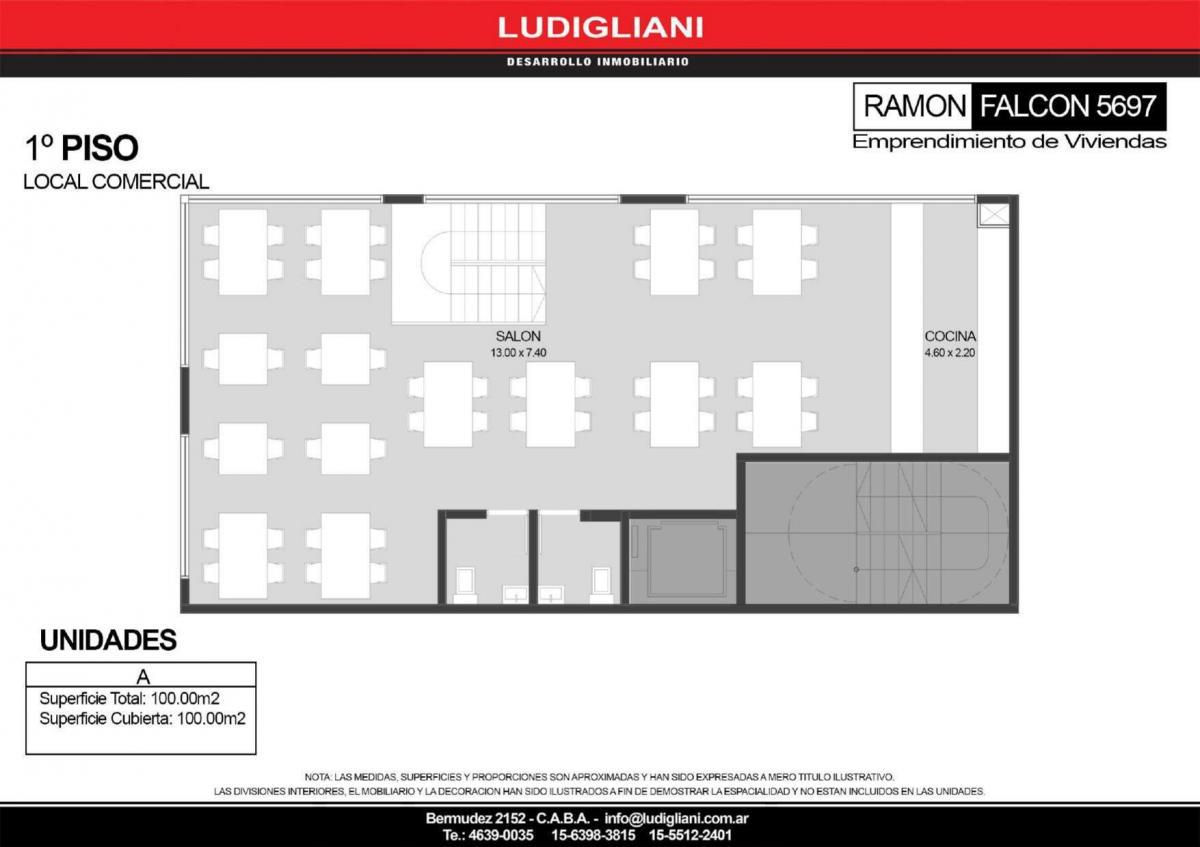 V LURO EMPRENDIMIENTO R FALCON 5697 ESQ ARAUJO EXC MONOAMB C/BCON M/LUMINOSOS