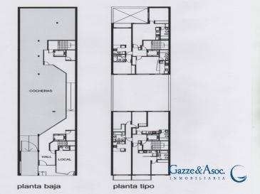 Venta Depto 1 Dormitorio con patio,  Laprida 2071 - Gazze