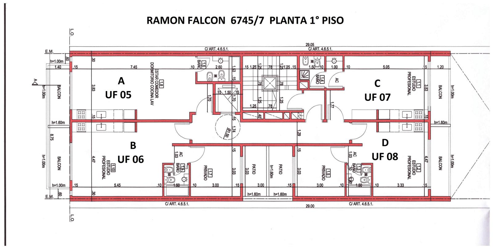 VENTA  LINIERS  CNEL. RAMÓN L. FALCÓN 6747  MONOAMBIENTE  A ESTRENAR