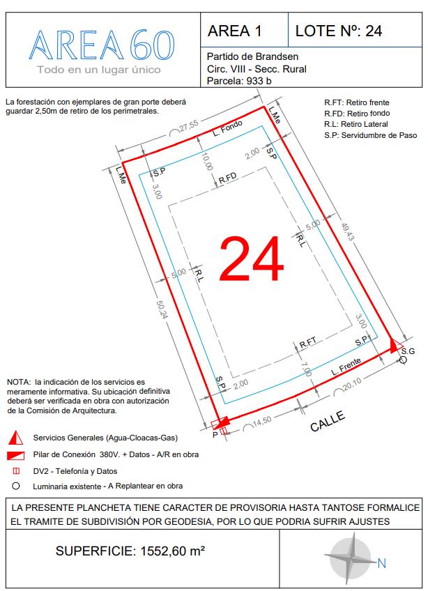 Terreno en Area 60