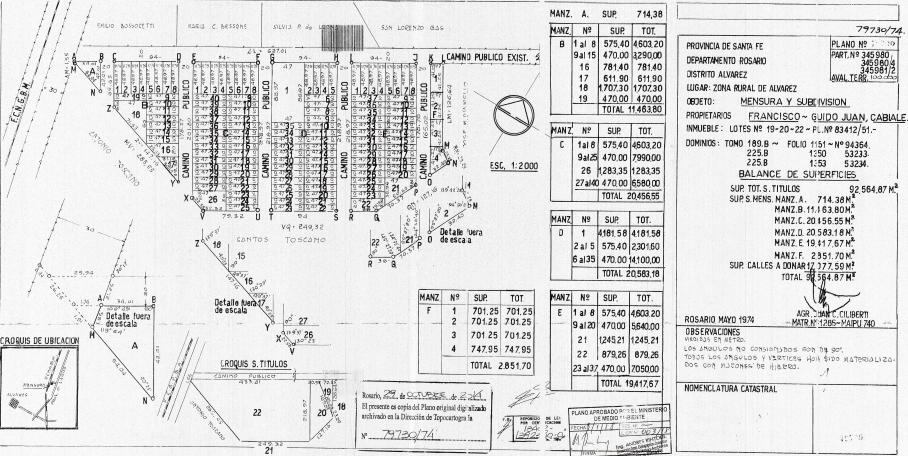 VENTA - TERRENO EN ALVAREZ