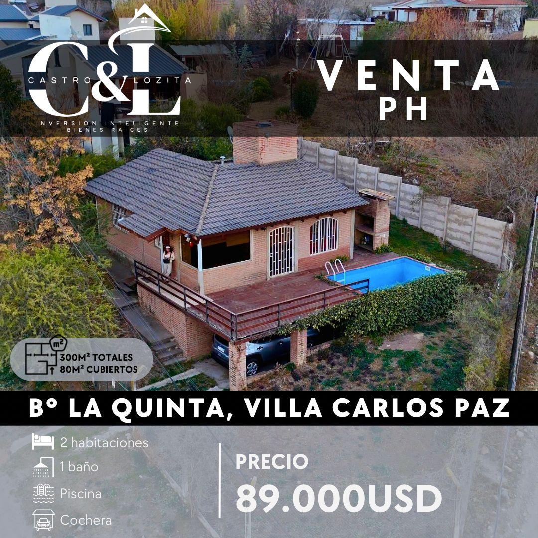 PH EN VENTA 2 DOR C /PILETA, B° LA QUINTA, VILLA CARLOS PAZ - CÓRDOBA