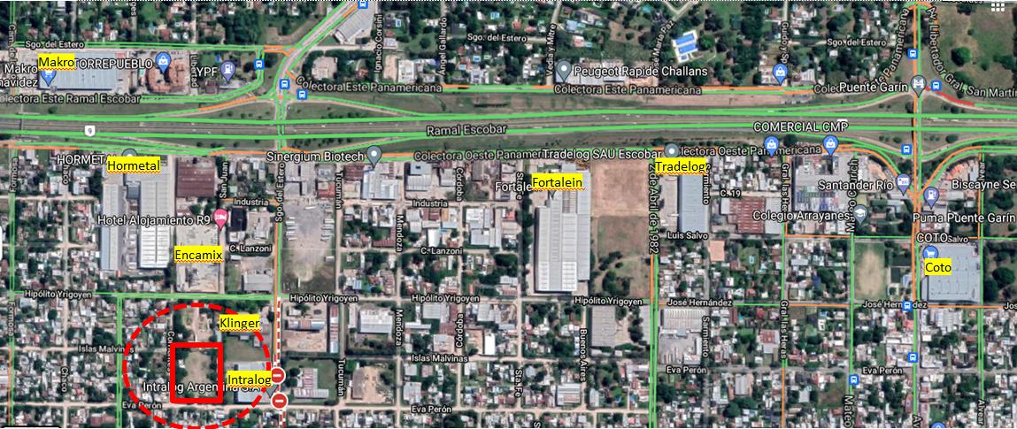 Excelente Fraccion Industrial - Garin - Proximo a Panamericana y Ruta 9 vieja