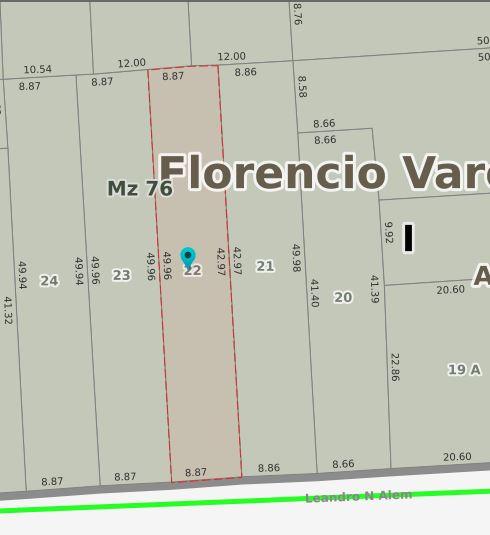 Casa en Florencio Varela Calle Leandro N Alem entre calle España y calle Bernardo de Monteagudo