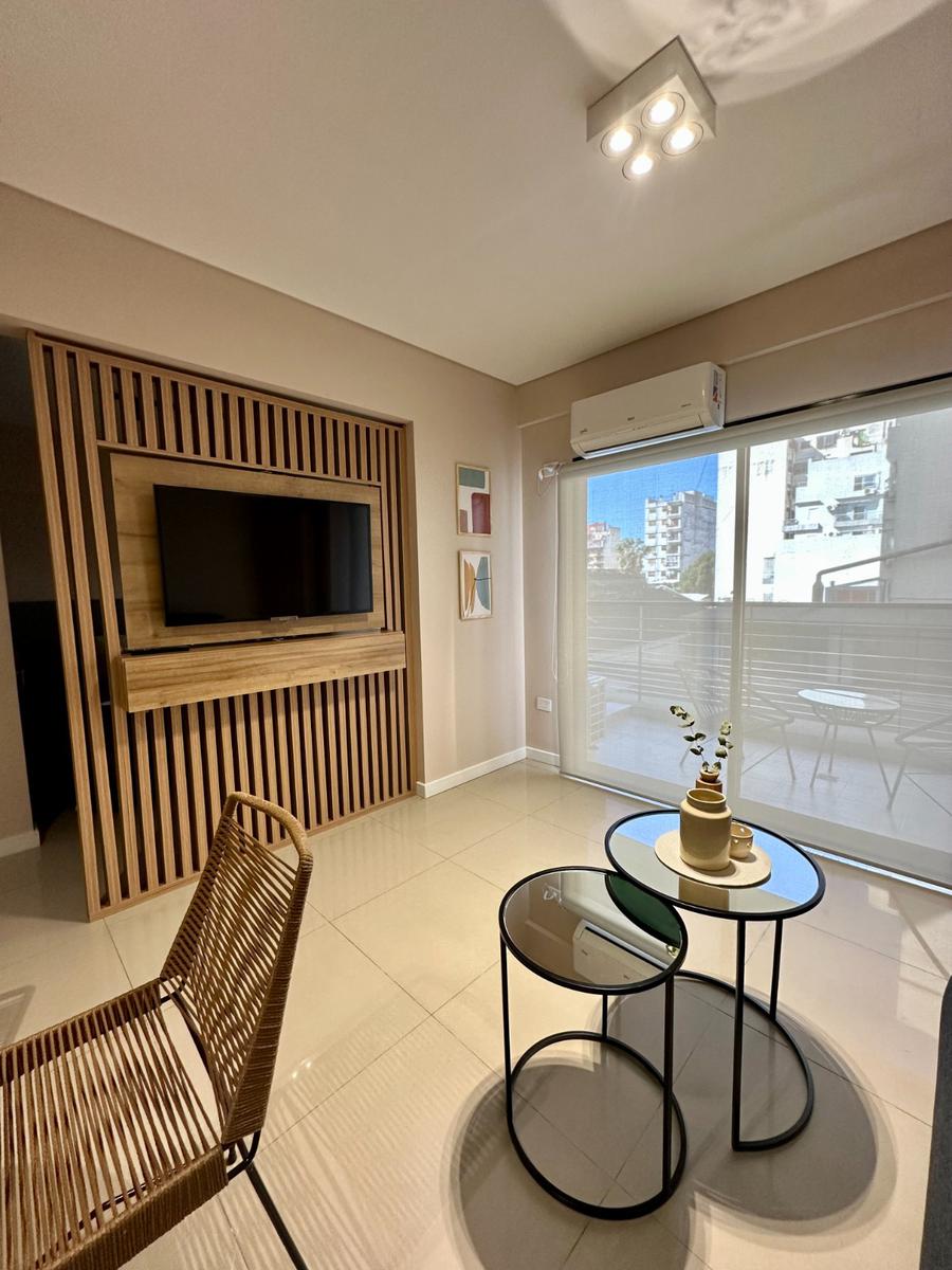 2 ambientes moderno amoblado con gran balcón y amenities - Almagro