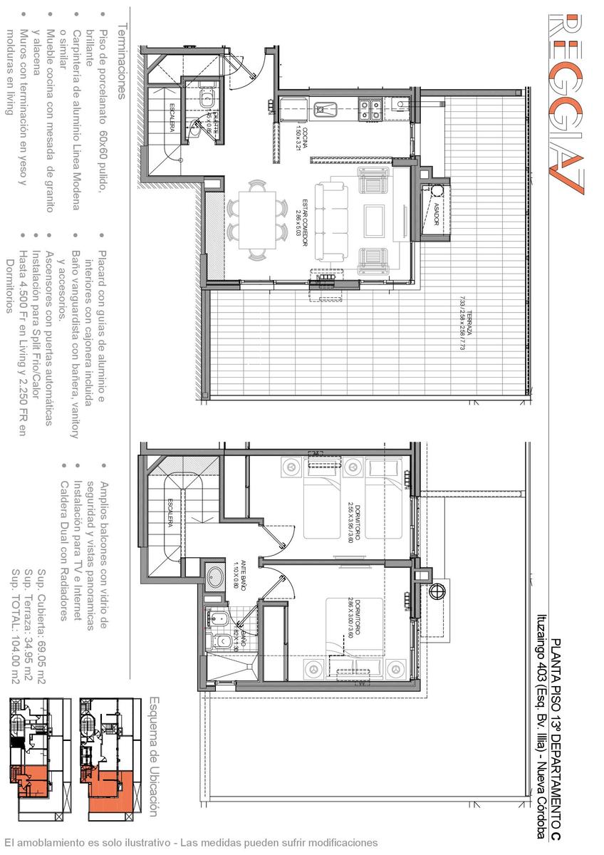 Departamento de CATEGORIA 1-2 dormitorios en Nueva Córdoba