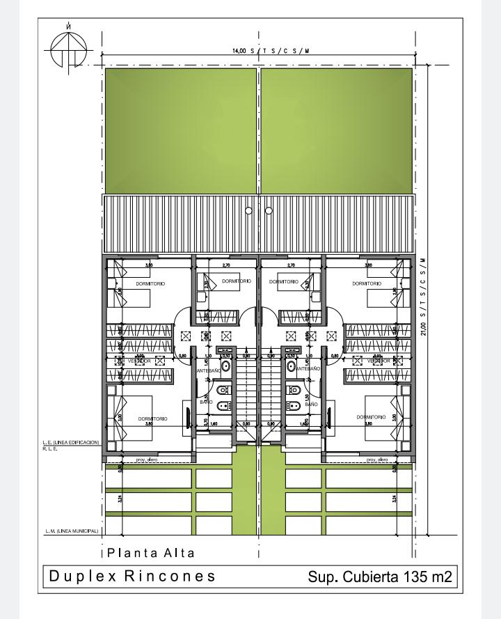 Duplex en Rincones de Manantiales con 2 habitación( con un vestidor placares grandes las 2 )