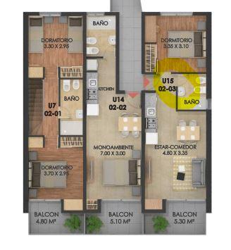 Venta departamento 1 dormitorio A estrenar! Castellanos 400