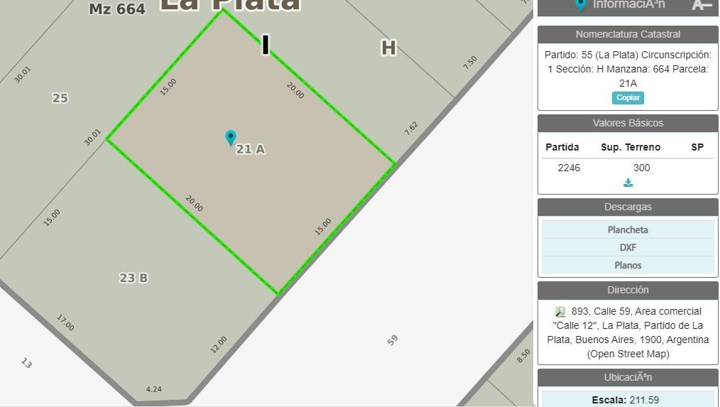 Terreno en  venta en La Plata