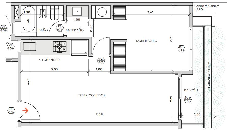 Departamento en Nueva Cordoba