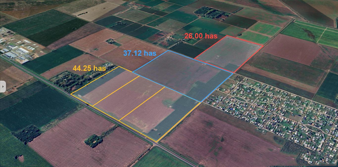 Campo en  A012 Roldán