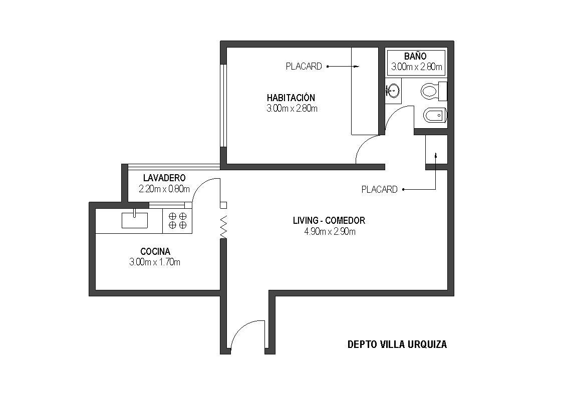 Departamento en excelente ubicación de Villa del parque