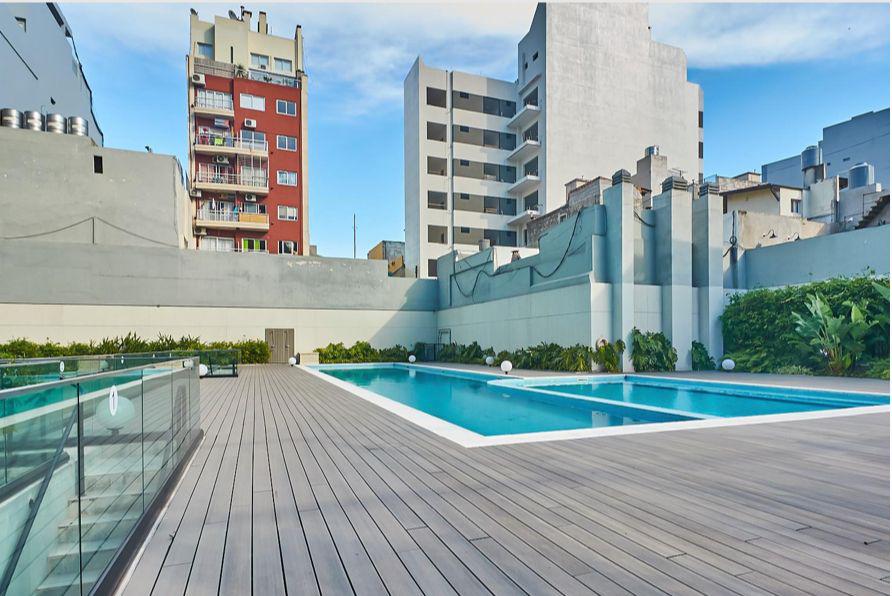 Alquiler monoambiente divisible amoblado con cochera amueblado full amenities - Caballito