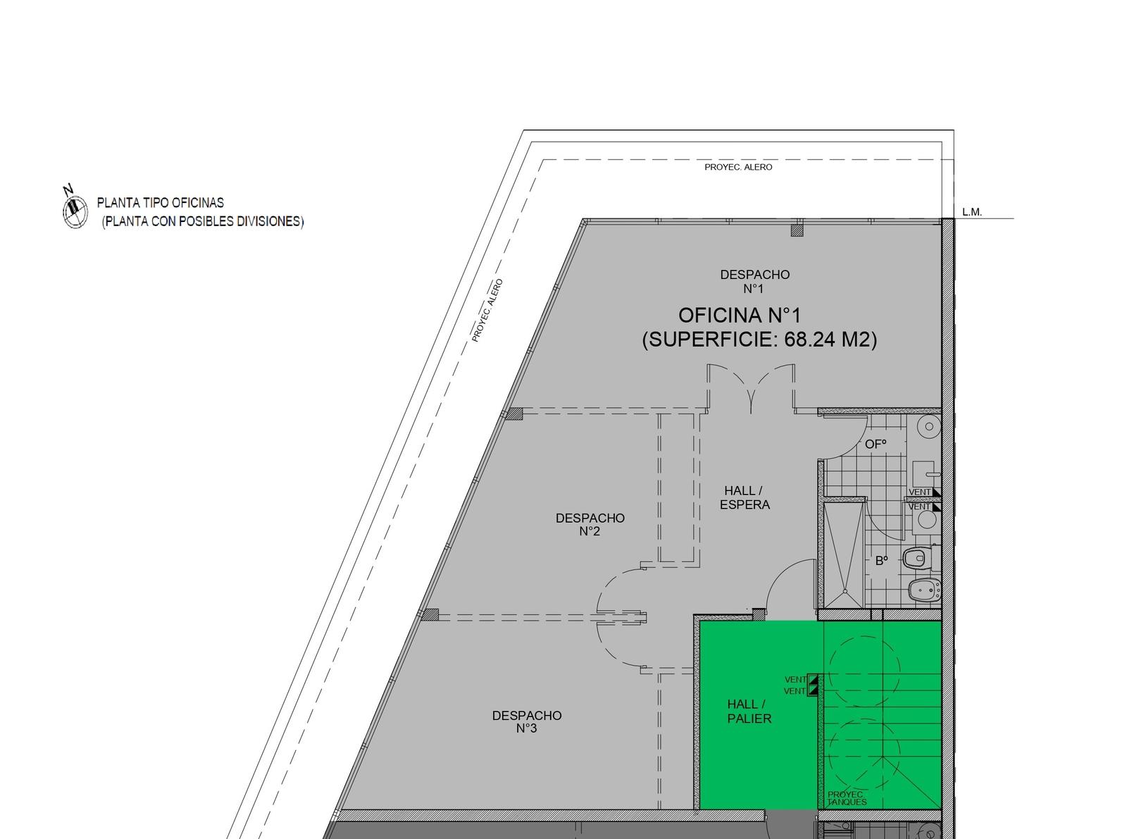 Oficinas en inmejorable ubicación a mts de Av. H. Yrigoyen y Av. El Libertador