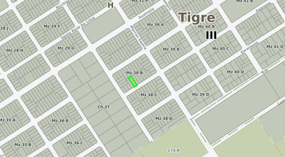 Terreno en venta - 373Mts2 - Tigre