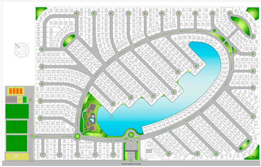 Lote a la laguna en Lagos de Canning